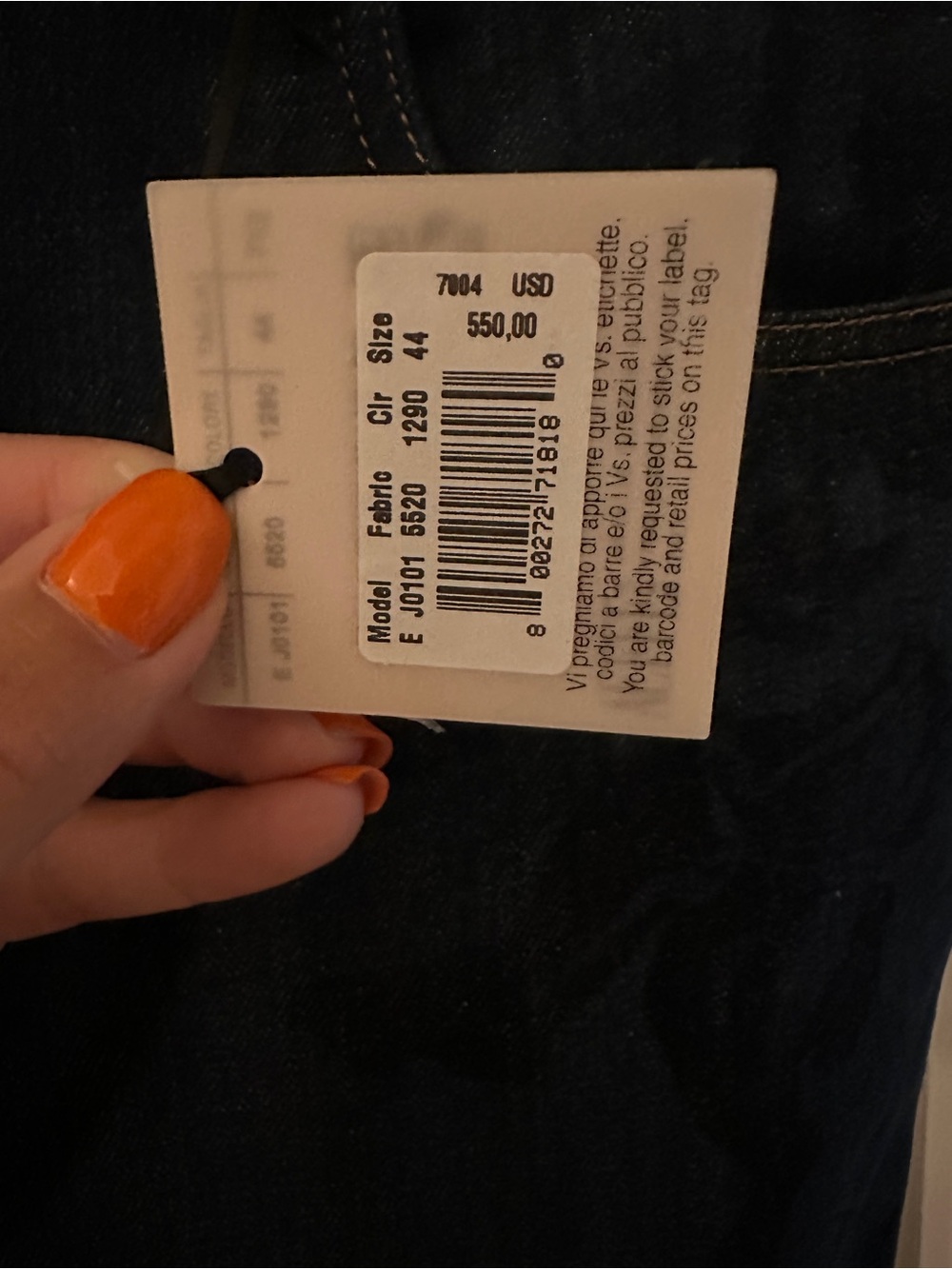 Moschino Dark Blue Statues and Angels Denim Mini Skirt - Picture 5 of 8